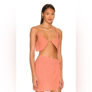 Indah Crop Top NWT Kendra Flounce Camisole Size XS